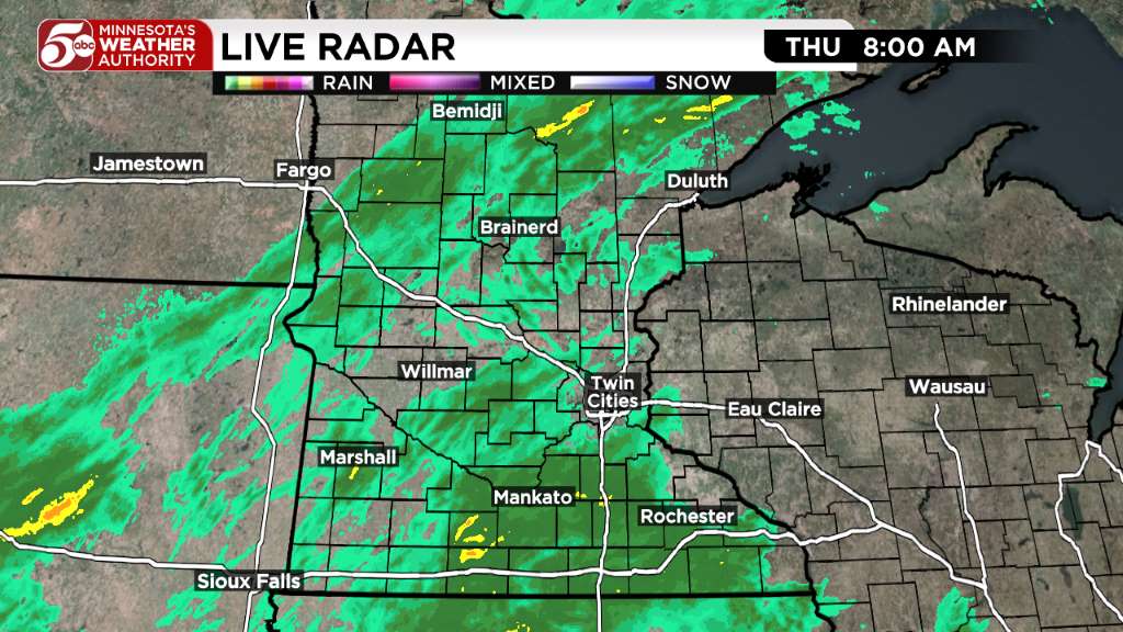 Thursday weather: Cool and wet day ahead — KSTP 5, Shoreview Community news