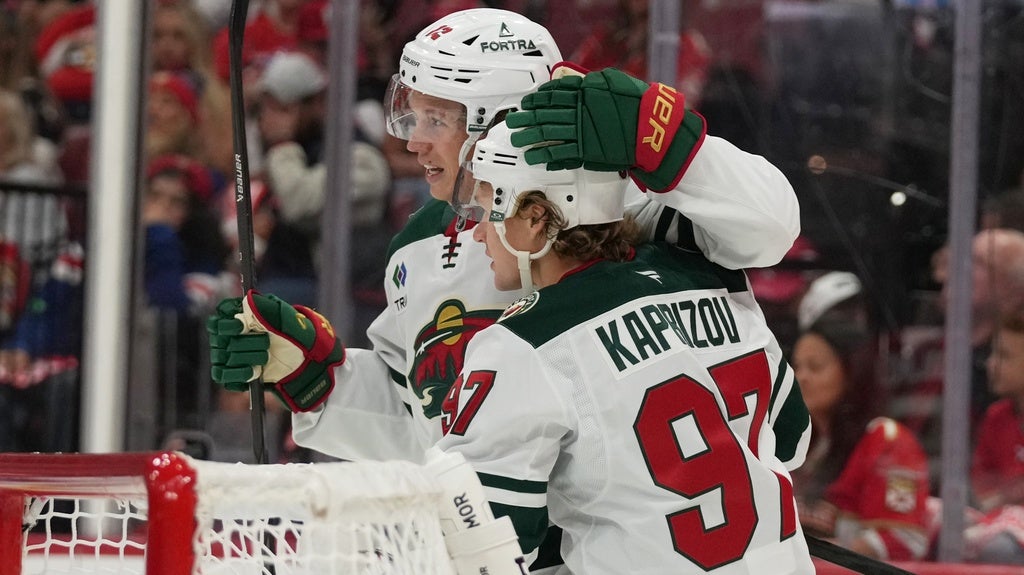 Kaprizov has 4-point night, Wild top Panthers 4-1 to spoil Florida’s home opener — KSTP 5