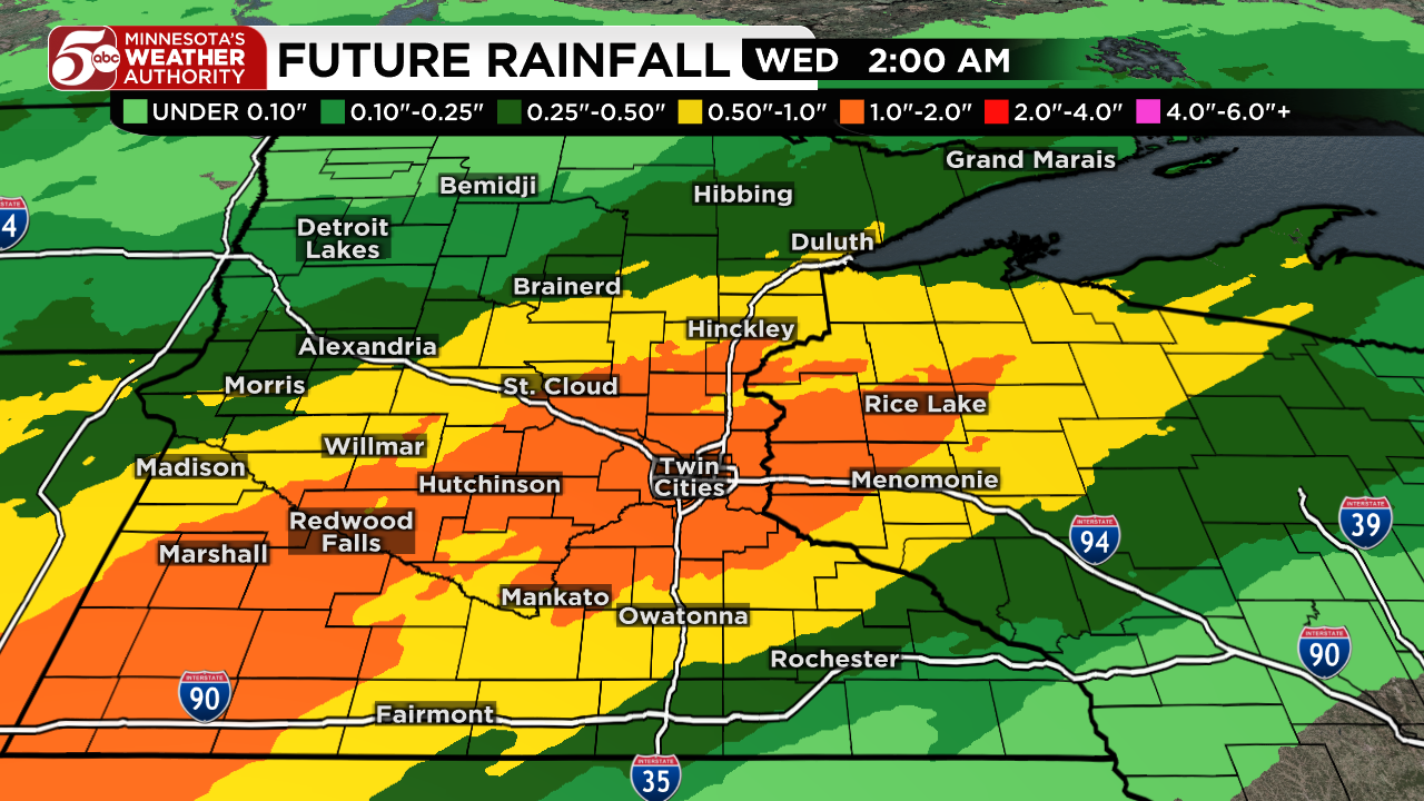 Rainy start to week, warmer days return — KSTP 5, Shoreview Community news