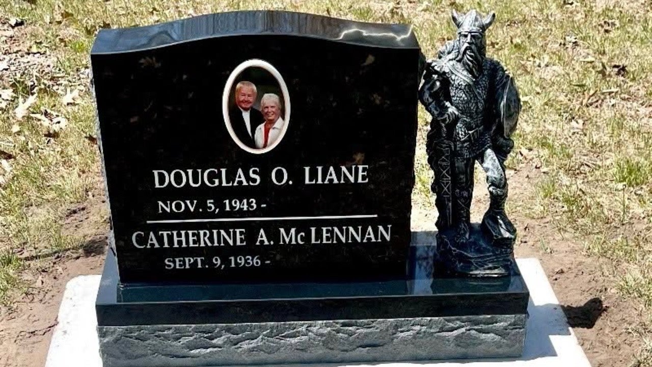 Minnesota couple seeking stolen Viking statue taken from Garrison Cemetery headstone — KSTP 5, Shoreview Community news