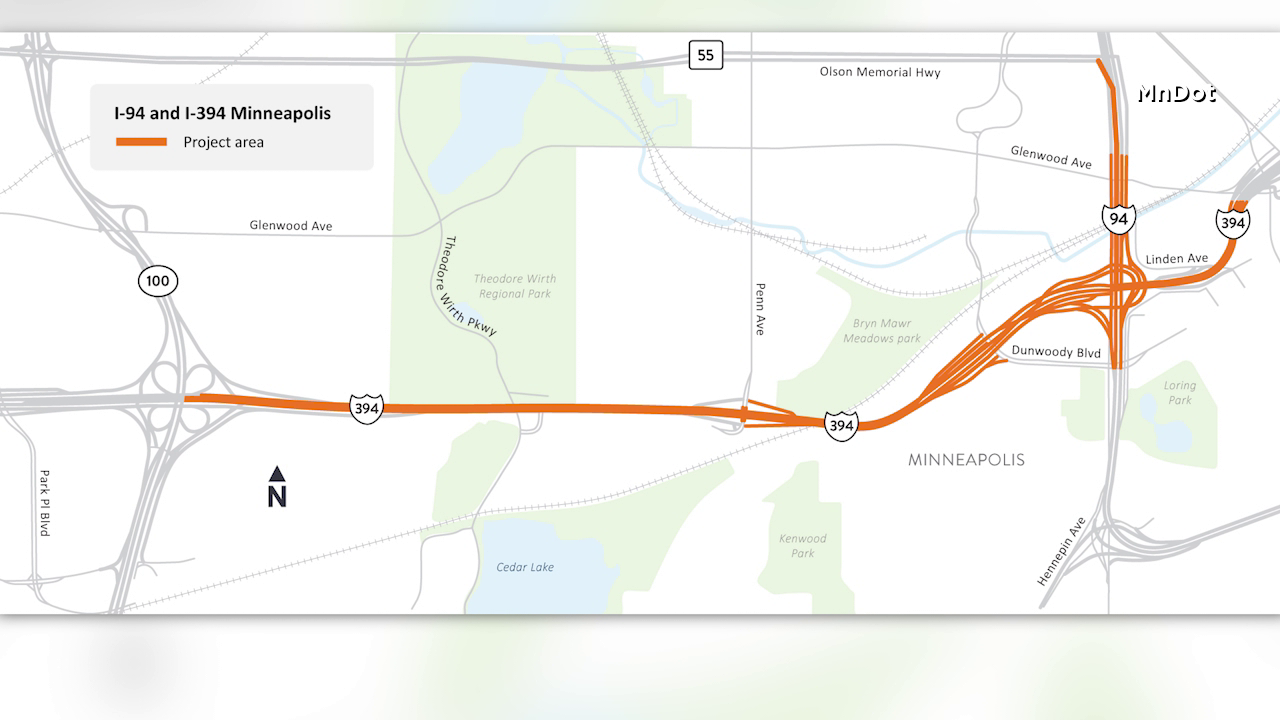 Eastbound I-394 in Minneapolis closing all weekend for highway repairs — KSTP 5, Shoreview Business news