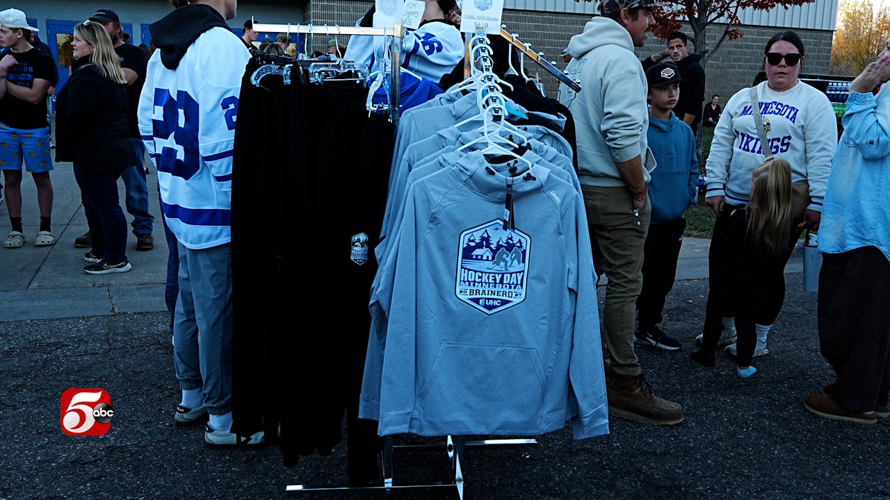 Brainerd celebrates 100 days until Hockey Day Minnesota — KSTP 5, Shoreview Schools news