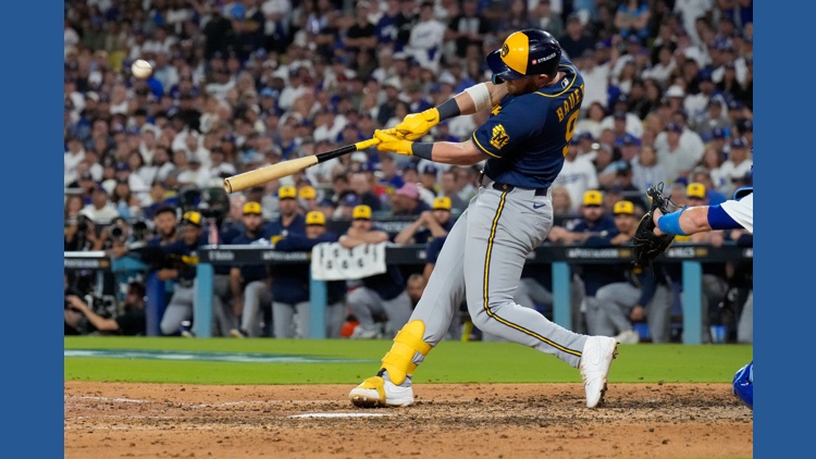 Brewers stun Dodgers with back-to-back homers in 7th inning and take 3-0 lead in NLCS with 6-2 win — KARE 11 Sports, Shoreview Sports news
