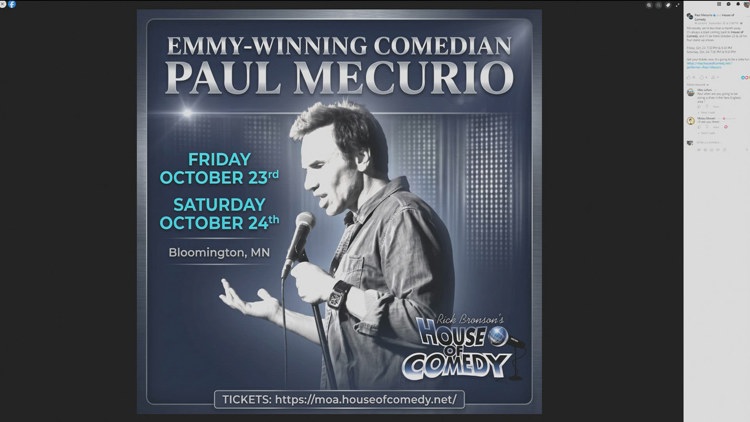 Comedian Paul Mecurio to stop by MOA for multiple shows — KARE 11 Local, Shoreview Community news