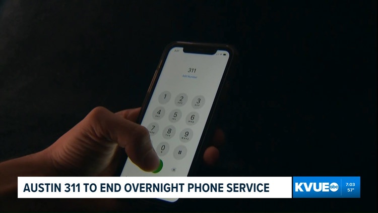 Austin 311 non-emergency call center to close overnight service starting Nov. 1 — KVUE (Austin), Shoreview Community news