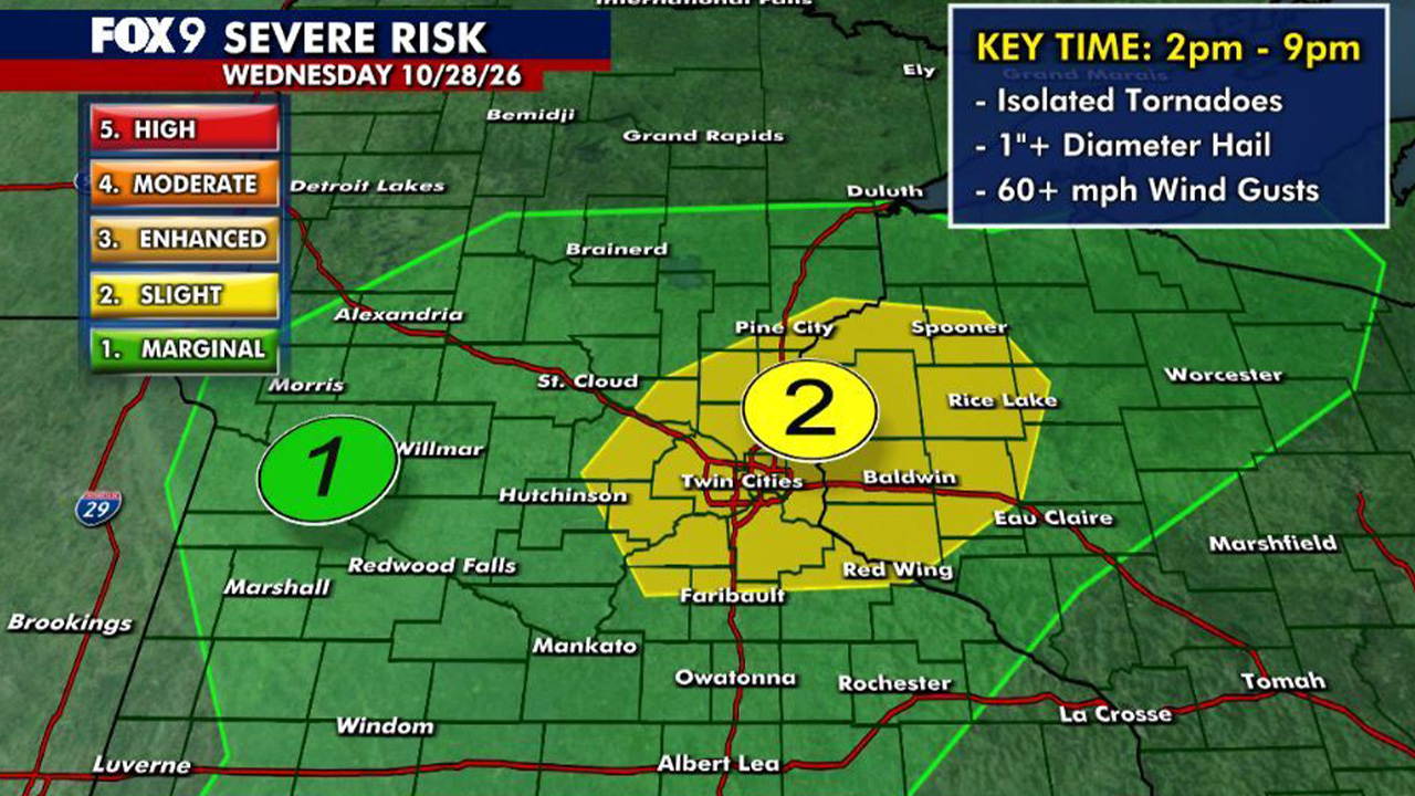 Minnesota weather: Mild and humid with strong storms possible Wednesday — Shoreview Community news